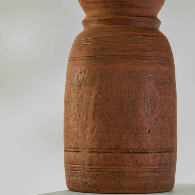 Tree Stripes Nepali Wooden Pot