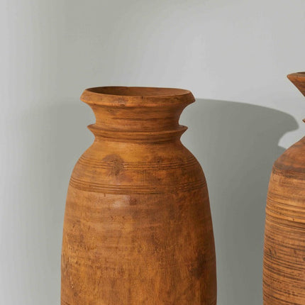 Tree Stripes Nepali Wooden Pot