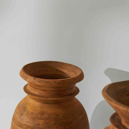 Tree Stripes Nepali Wooden Pot