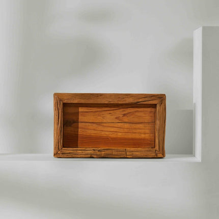 Tree Stripes Wooden Rustic Tray