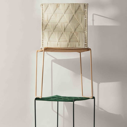 Tree Stripes Woven Table / Stool - Green