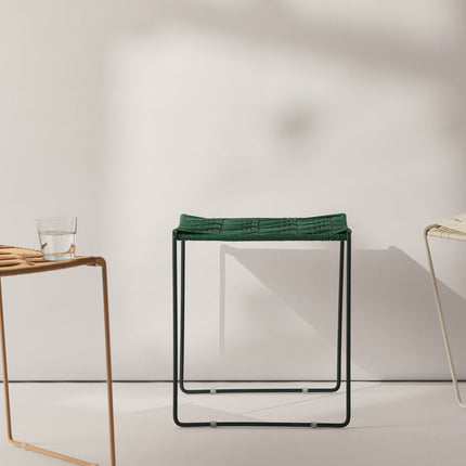 Tree Stripes Woven Table / Stool - Green