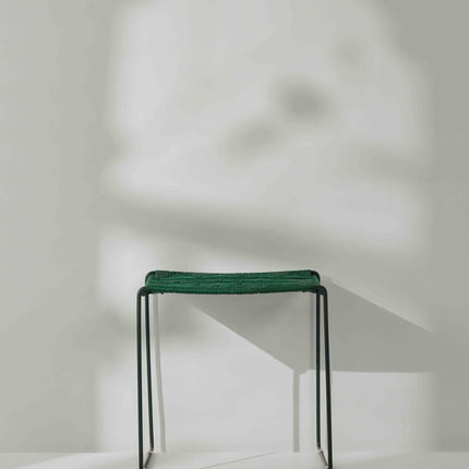 Tree Stripes Woven Table / Stool - Green