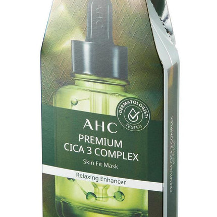 AHC Premium CICA 3 Complex Skin Fit Mask (27ml x 5) Soothing Enhancer