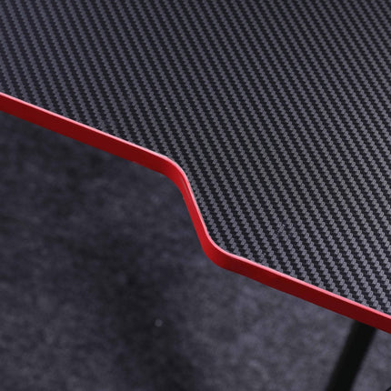Gaming Desk Desktop PC Computer Desks Desktop Racing Table Office Laptop Home K-Shaped Legs Black 140cm