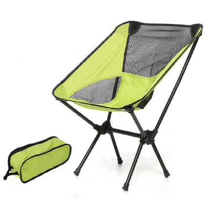 Ultralight Aluminum Alloy Folding Camping Camp Chair Outdoor Hiking Patio Backpacking Brown