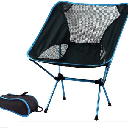 Ultralight Aluminum Alloy Folding Camping Camp Chair Outdoor Hiking Sky