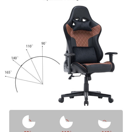 7 RGB Lights Bluetooth Speaker Gaming Chair Ergonomic Racing chair 165° Reclining Gaming Seat 4D Armrest Footrest Black Red