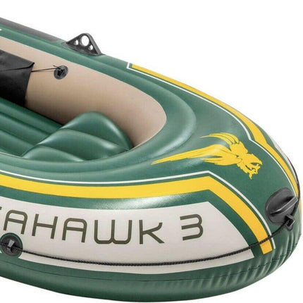 INTEX Seahawk 3 Person Inflatable Boat Fishing Boat Raft Set 68380NP AU