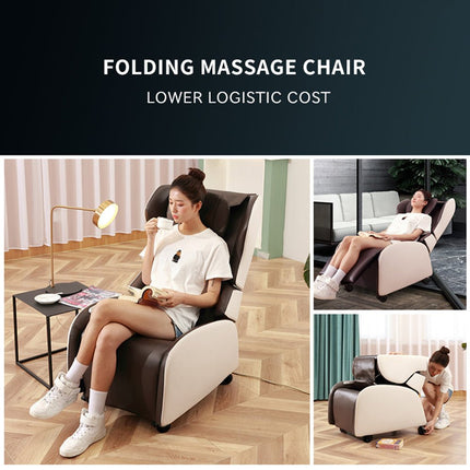 Foldable Electric Massage Chair Zero Gravity Chairs Recliner Full Body Bluetooth Speaker USB Charge Back Neck