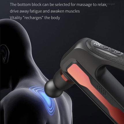 Massage Gun Percussion Massager Muscle Relaxing Therapy Deep Tissue 8 Heads AU Blue