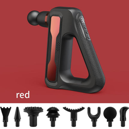 Massage Gun Percussion Massager Muscle Relaxing Therapy Deep Tissue 8 Heads AU Red