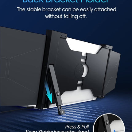 11.9 Inch Triple Portable Monitor 2022 FOPO 1080P FHD IPS Attachable Triple Monitor Extender, Triple Screen for Laptop of 13"-16" Compatible with Windows/Mac/Switch/Xbox Connect with USB-C/HDMI