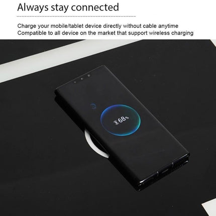 Smart Bedside Tables Side 3 Drawers Wireless Charging Nightstand LED Light USB Left Hand Connection