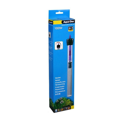 Aqua One Glass Water Heater - 100W for Reliable and Consistent Heating of Small Aquatic Environments