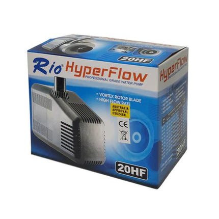 Submersible Water Pump 4900L/HR - Rio Hyperflow 20HF Professional Grade Pump for Hydroponic Systems