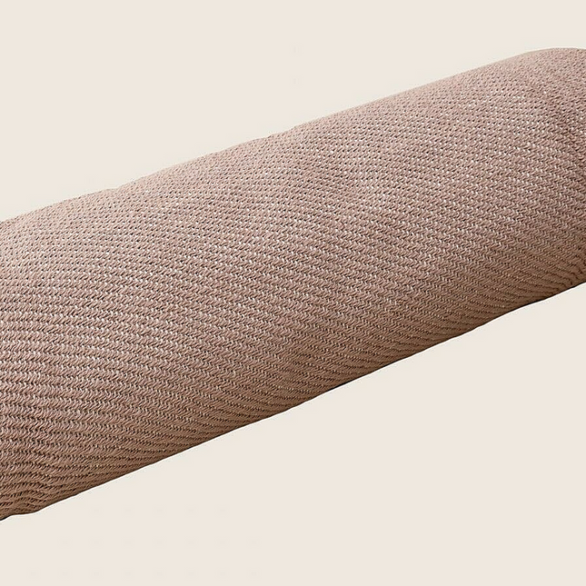 Woven Natural Pink Bed Throw with Tassel 150 x 200 cm