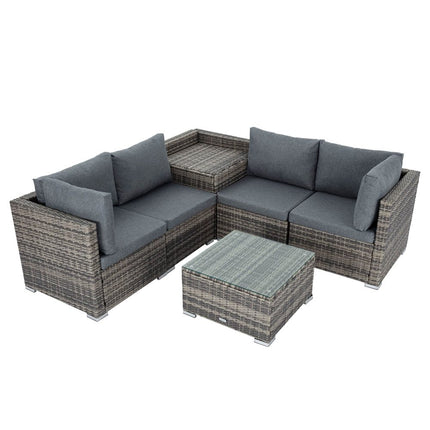 6PCS Outdoor Modular Lounge Sofa Coogee &#8211; Grey