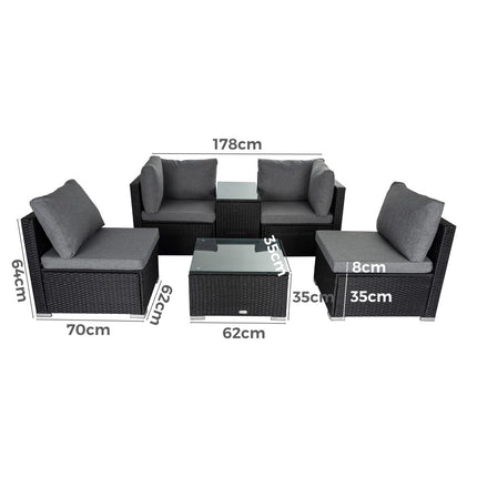 Modular Outdoor Wicker Lounge Set