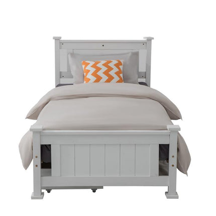 Single Solid Pine Timber Bed Frame &#8211; White