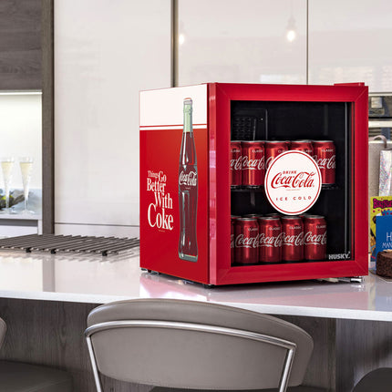 Husky 48L Glass Door Coca-Cola Coke Indoor Bar & Drinks Fridge (CKK48)