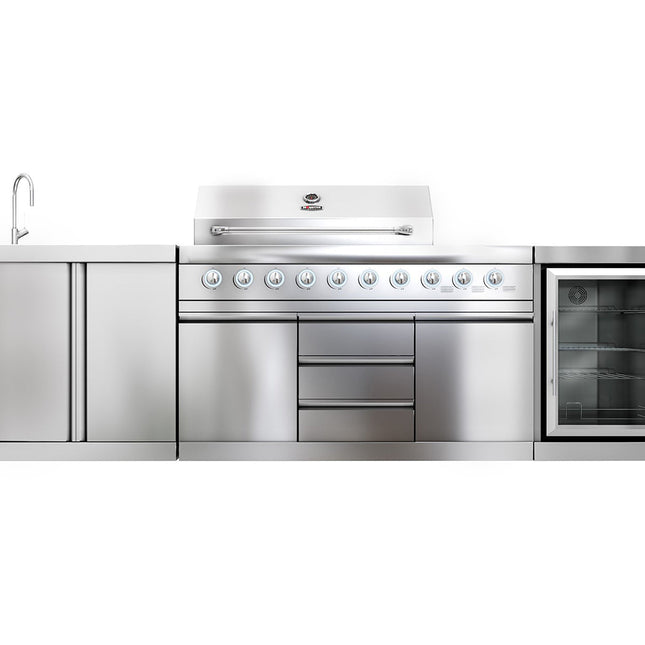 Hurricane 6 Burner Outdoor Kitchen BBQ Package High Grade #304 Stainless Steel