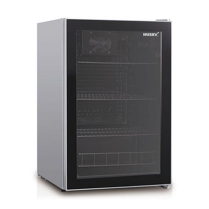 HUSKY 130L UNDERCOUTER BEVERAGE FRIDGE - SILVER HUS-130CNSIL