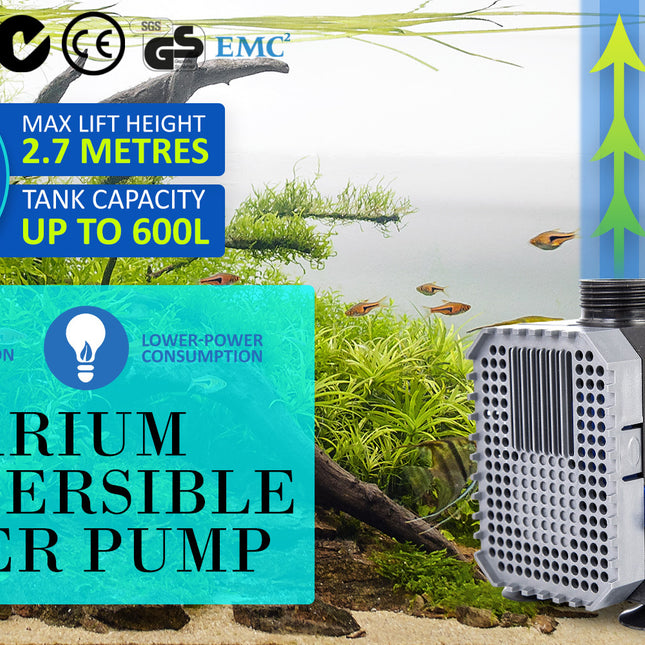 Dynamic Power Aquarium Submersible Water Pump 2500L/H 45W 2.7m Pond