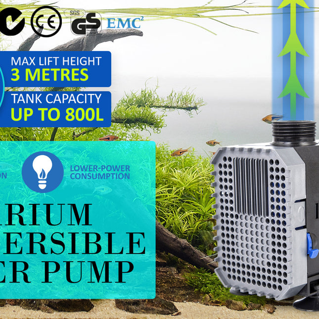 Dynamic Power Aquarium Submersible Water Pump 3000L/H 55W 3m Pond