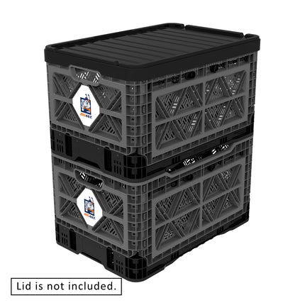 BigAnt Charcoal Smart Foldable Stackable Crate 48L