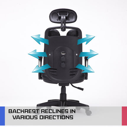 Korean Black Office Chair Ergonomic SUPERB