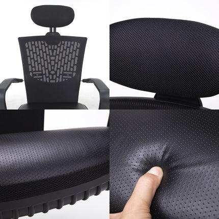 Korean Black Office Chair Ergonomic Chill