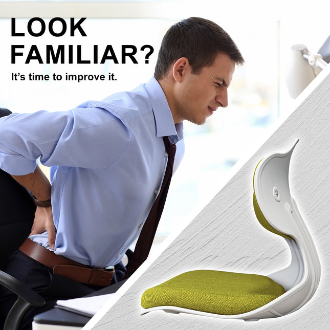 Samgong 4 Set Lime Slender Chair Posture Correction Seat Floor Lounge Stackable