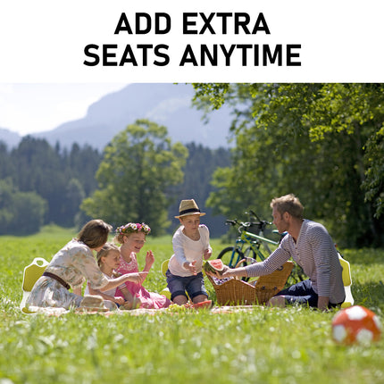 Samgong 4 Set Lime Slender Chair Posture Correction Seat Floor Lounge Stackable
