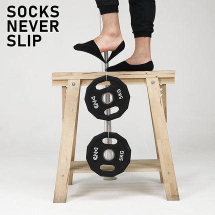 Rexy 3 Pack Medium Black Cushion No Show Ankle Socks Non-Slip Breathable