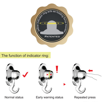 KiahLoc Black Toilet Roll Holder Removable Suction