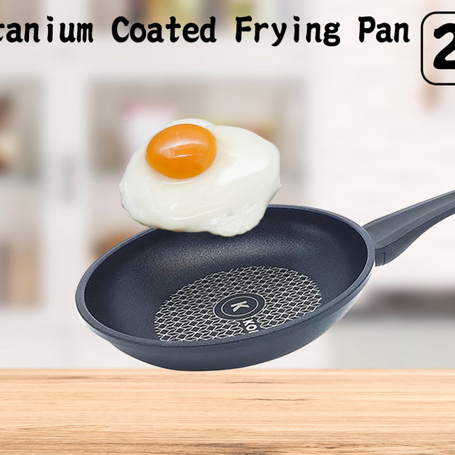 KOMAN 20cm Titanium Coating Frying Pan  Non-Stick