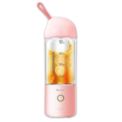 Sansai 400ML Pink Portable Blender USB Rechargeable