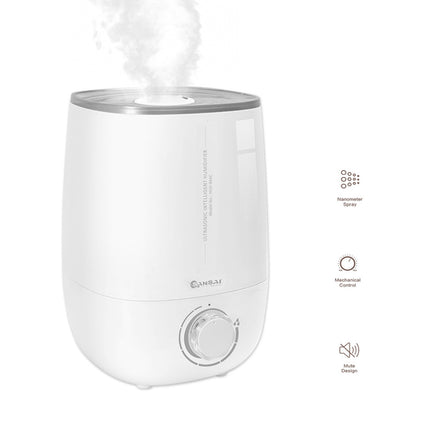 SANSAI 4.8L White Air Humidifier Ultrasonic Cool Mist