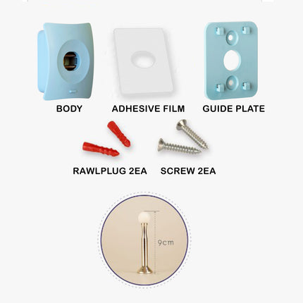 Catchhole 4X Beige Door Stopper Wall Mount Door Stop Adhesive Catch Hole Advanced