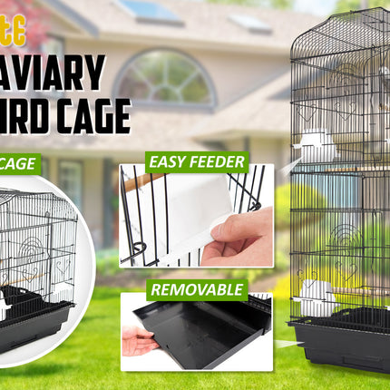 Paw Mate Bird Cage Parrot Aviary Veer 2IN1 Design 92cm