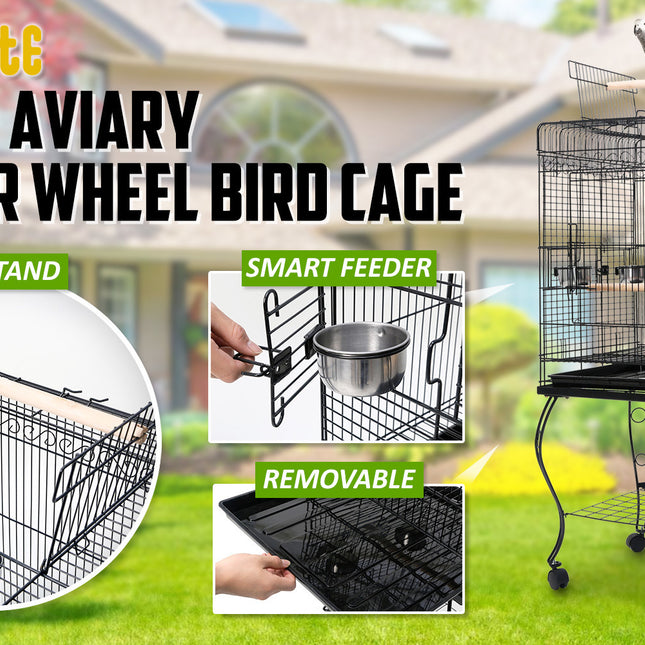 Paw Mate Bird Cage Parrot Aviary Alto 145cm
