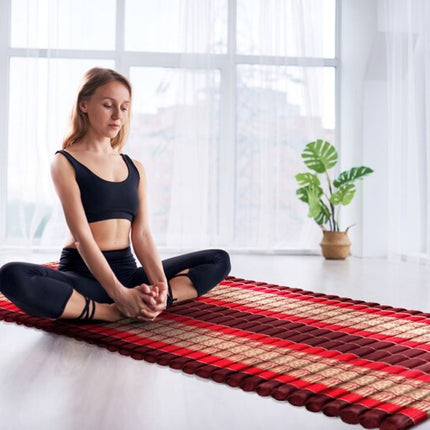Roll Out Mattress Foldout Mat LARGE relaxation, day bed, camping or Yoga Matt Natural Kapok Filled_ 150 x 200 cm