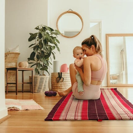 Roll Out Mattress Foldout Mat LARGE relaxation, day bed, camping or Yoga Matt Natural Kapok Filled_ 150 x 200 cm