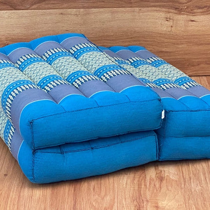 3-Fold Zafu Meditation Cushion Set Blue Medium Size