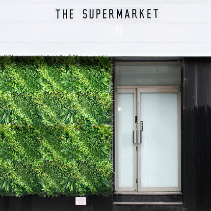 YES4HOMES 1 SQM Artificial Plant Wall Décor Grass Panels Vertical Garden Foliage Tile Fence 1X1M Green