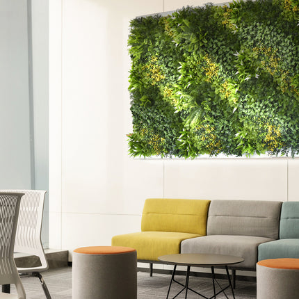 YES4HOMES 1 SQM Artificial Plant Wall Décor Grass Panels Vertical Garden Foliage Tile Fence 1X1M Green