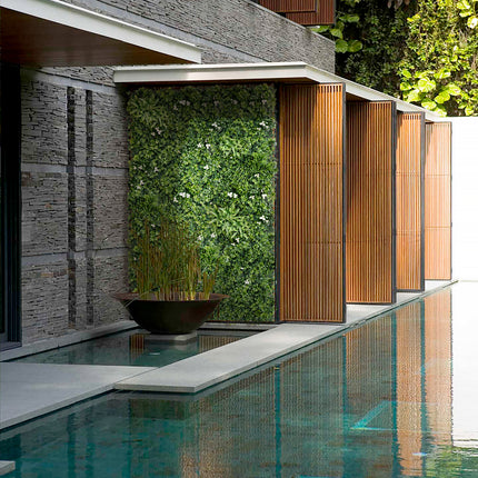 YES4HOMES 1 SQM Artificial Plant Wall Grass Panels Vertical Garden Tile Fence 1X1M Green