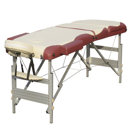 YES4HOMES 3 Fold Portable Aluminium Massage Table Massage Bed Beauty Therapy