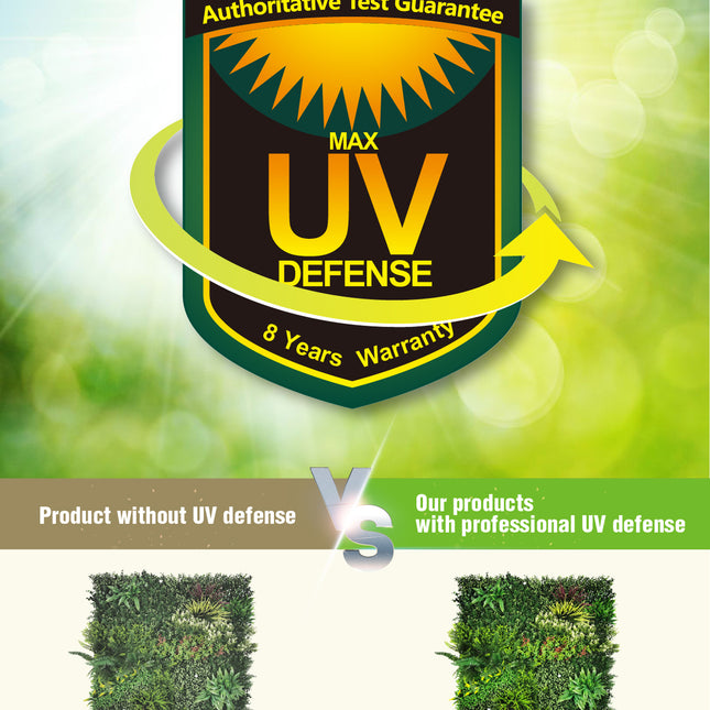 YES4HOMES 5 SQM Artificial Plant Wall Décor Grass Panels Vertical Garden Tile Fence 1X1M Green